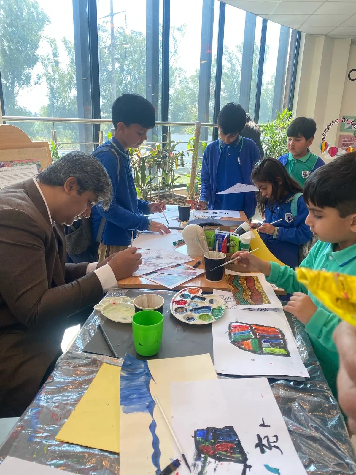 CSI students working together on a hands-on project